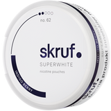 Skruf Superwhite Indigo No.62-Nikotinbeutel-Gigasnus.de