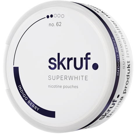 Skruf Superwhite Indigo No.62-Nikotinbeutel-Gigasnus.de