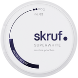 Skruf Superwhite Indigo No.62-Nikotinbeutel-Gigasnus.de