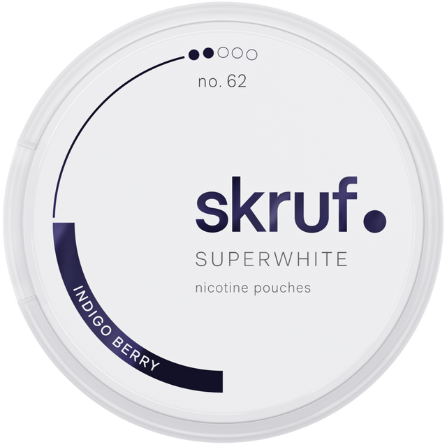 Skruf Superwhite Indigo No.62-Nikotinbeutel-Gigasnus.de