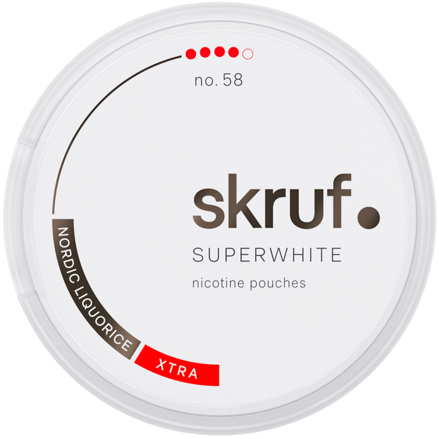 Skruf Superwhite Nordic No.58-Nikotinbeutel-Gigasnus.de