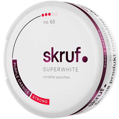 Skruf Superwhite Purple Cassice No.63-Nikotinbeutel-Gigasnus.de