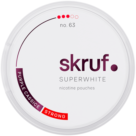 Skruf Superwhite Purple Cassice No.63-Nikotinbeutel-Gigasnus.de