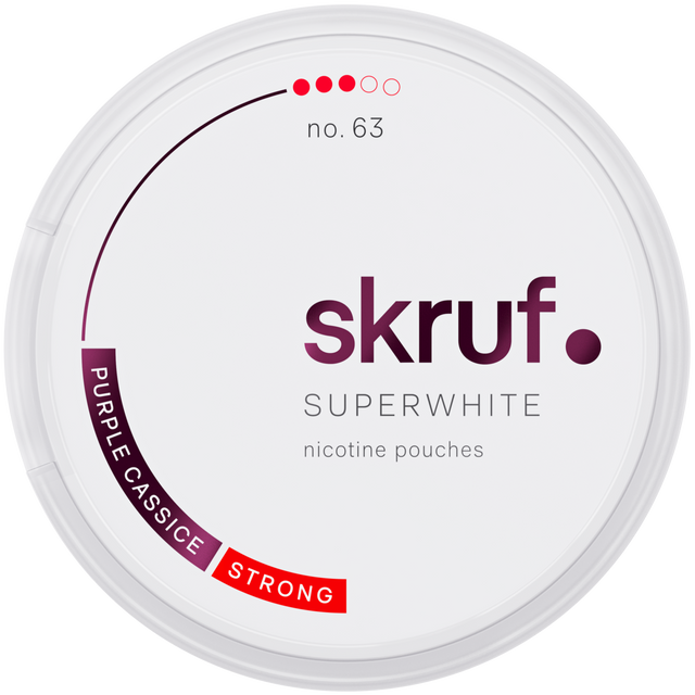 Skruf Superwhite Purple Cassice No.63-Nikotinbeutel-Gigasnus.de