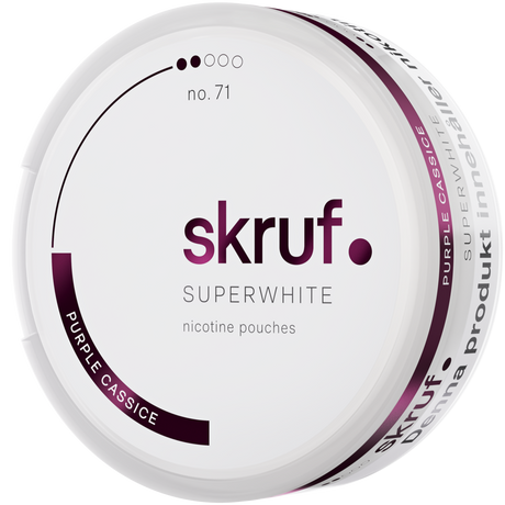 Skruf Superwhite Purple Cassice No.71-Nikotinbeutel-Gigasnus.de