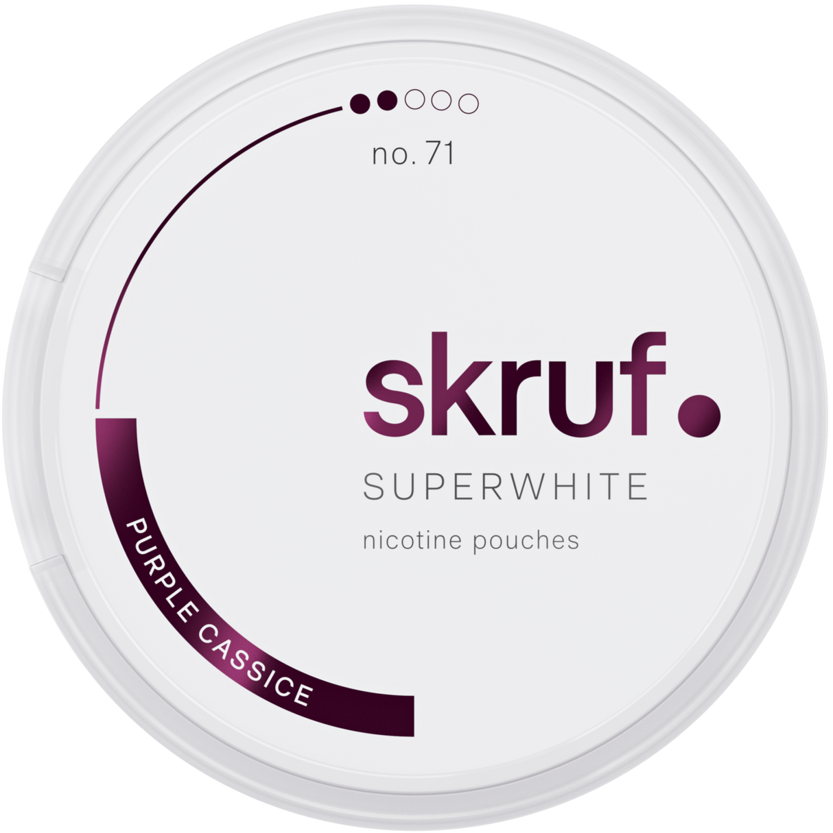 Skruf Superwhite Purple Cassice No.71-Nikotinbeutel-Gigasnus.de