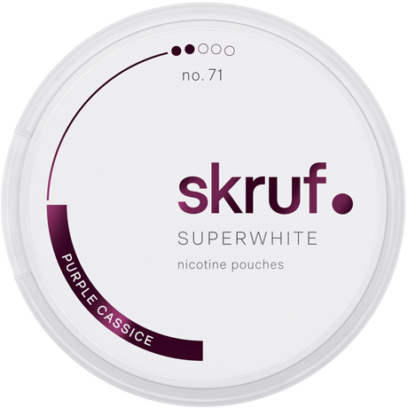 Skruf Superwhite Purple Cassice No.71-Nikotinbeutel-Gigasnus.de