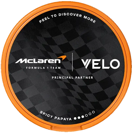 VELO McLaren Spicy Papaya Limited Edition-Nikotinbeutel-Gigasnus.de