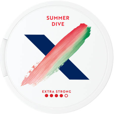 X Summer Dive Extra Strong-Nikotinbeutel-Gigasnus.de