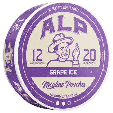 Alp Grape Ice 12mg-Nikotinbeutel-Gigasnus.de