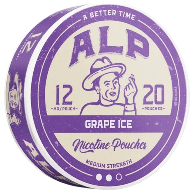 Alp Grape Ice 12mg-Nikotinbeutel-Gigasnus.de