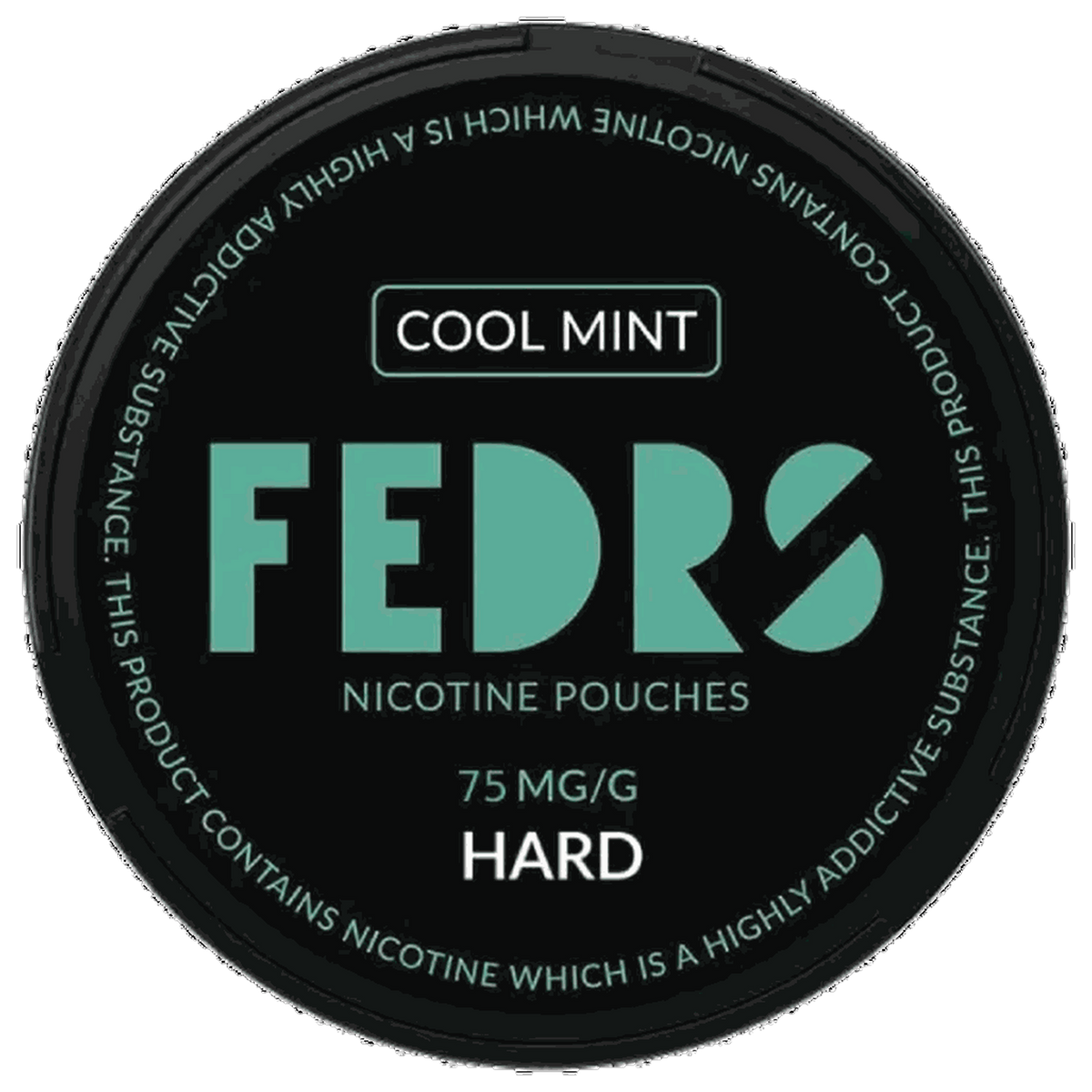 FEDRS BLACK Cool Mint 75mg-Nikotinbeutel-gigasnus.de