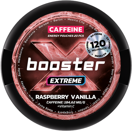 X-Booster Extreme Raspberry & Vanilla 120 mg-Energiebeutel-Gigasnus.de